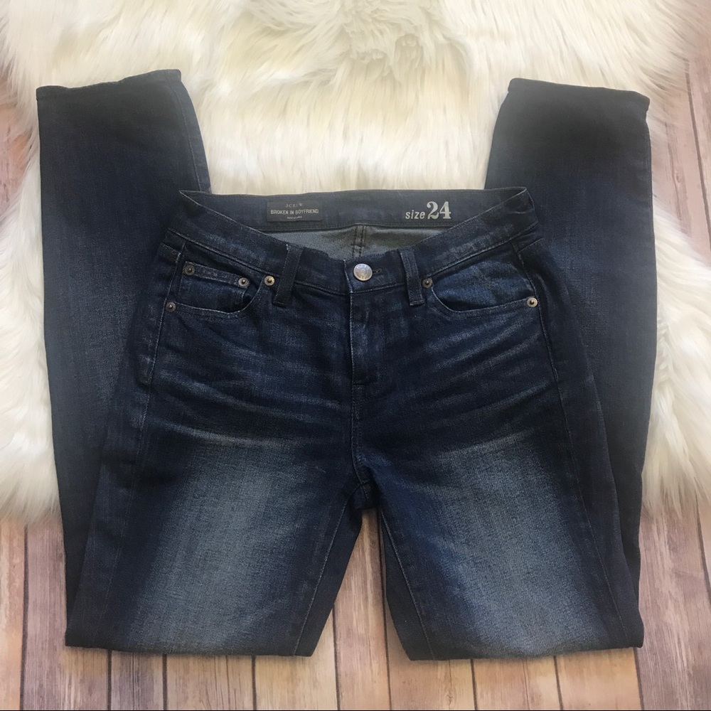J. Crew broken in boyfriend jean Freddie med wash - Picture 2 of 6